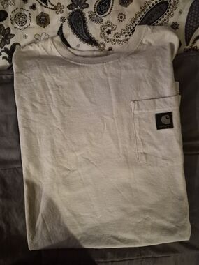 Carhartt Cream Pocket Short-Sleeve Tee